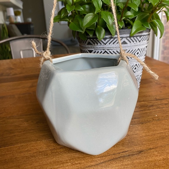 Hanging planter flower pot boho modern geometric - Picture 2 of 7